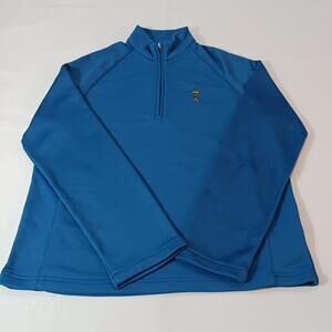 Ashworth WM50088 Youth/Boy's Size XL Blue 1/4 Zip Pullover Sweatshirt